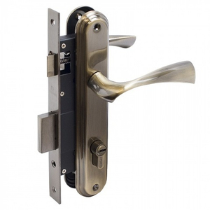 Замок врезной БУЛАТ ЗВ4-1.03.01 Номос бронза