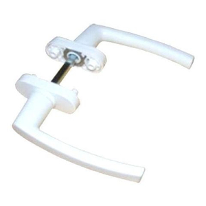 Ручка двухсторонняя металл. 2053 (широкая/широкая), белая