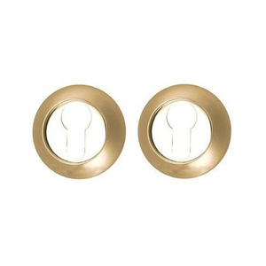 Накладка под цил. RENZ ET 08 SB/PВ (латунь матовая светлая/латунь блестящая светлая)