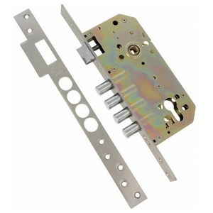 Замок врезной Amig 100-50 без цилиндра матовый хром