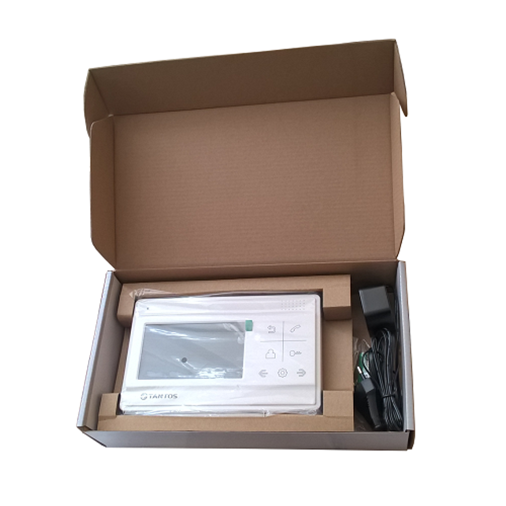 Монитор видеодомофона TANTOS Lilu (белый) с 4,3" дисплеем