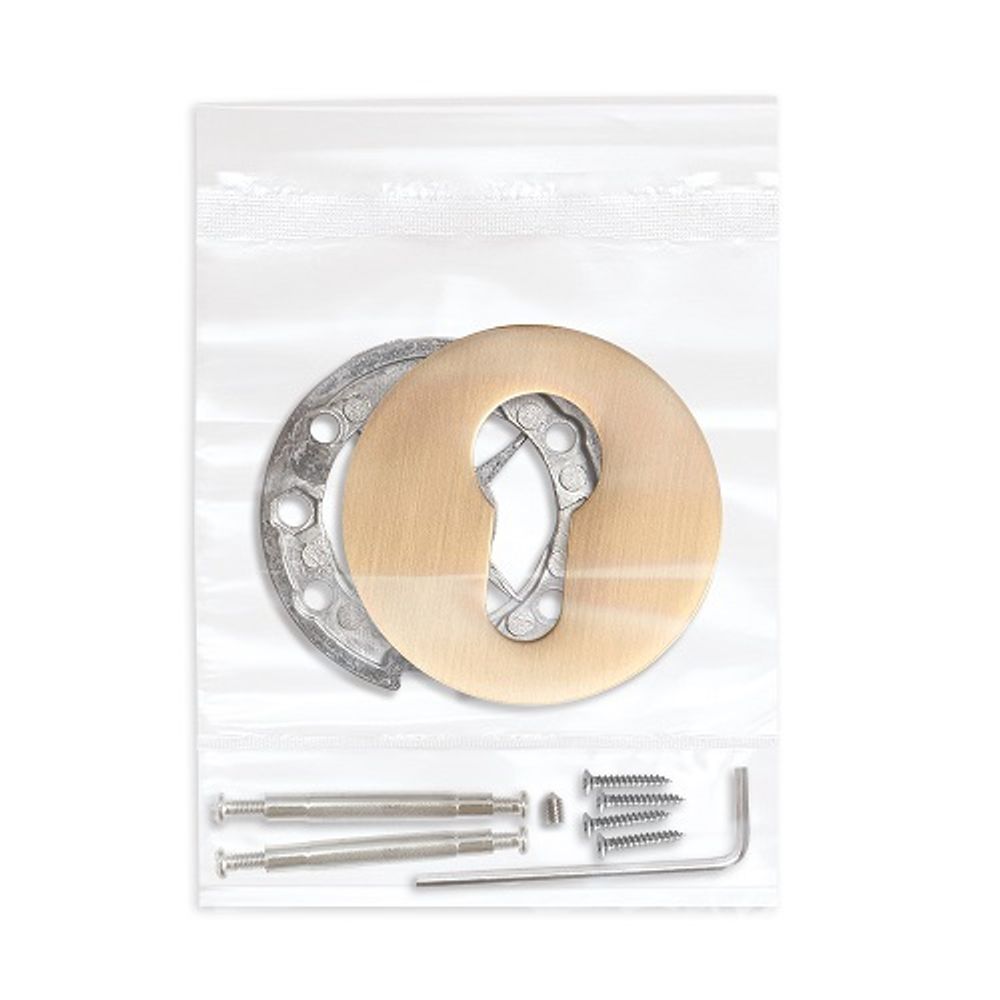 Накладка под цилиндр FUARO ESC-486 RLR SSG-39 сатин.золото /47911/ (1 шт)