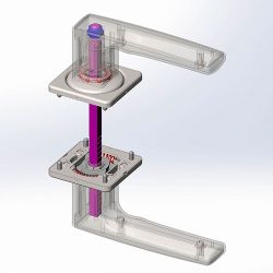 Ручка раздельная КРИТ-М РФ-К88 Чб черный