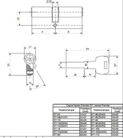 Цилиндровый механизм с вертушкой APECS Premier RT-110 (60/50C)-C NI никель