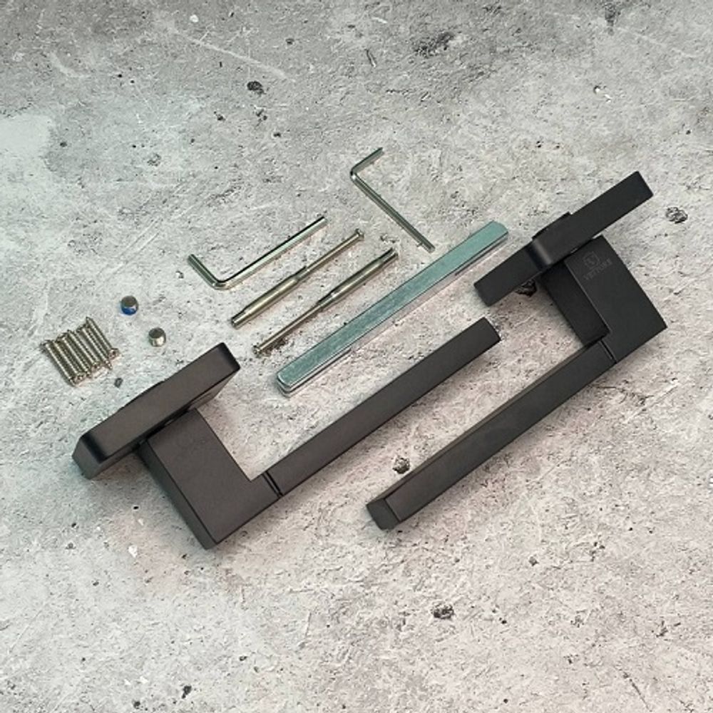 Ручка раздельная VETTORE R06.081 MBP черный матовый