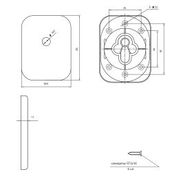 Накладка декоративная APECS DP-15-K CR хром