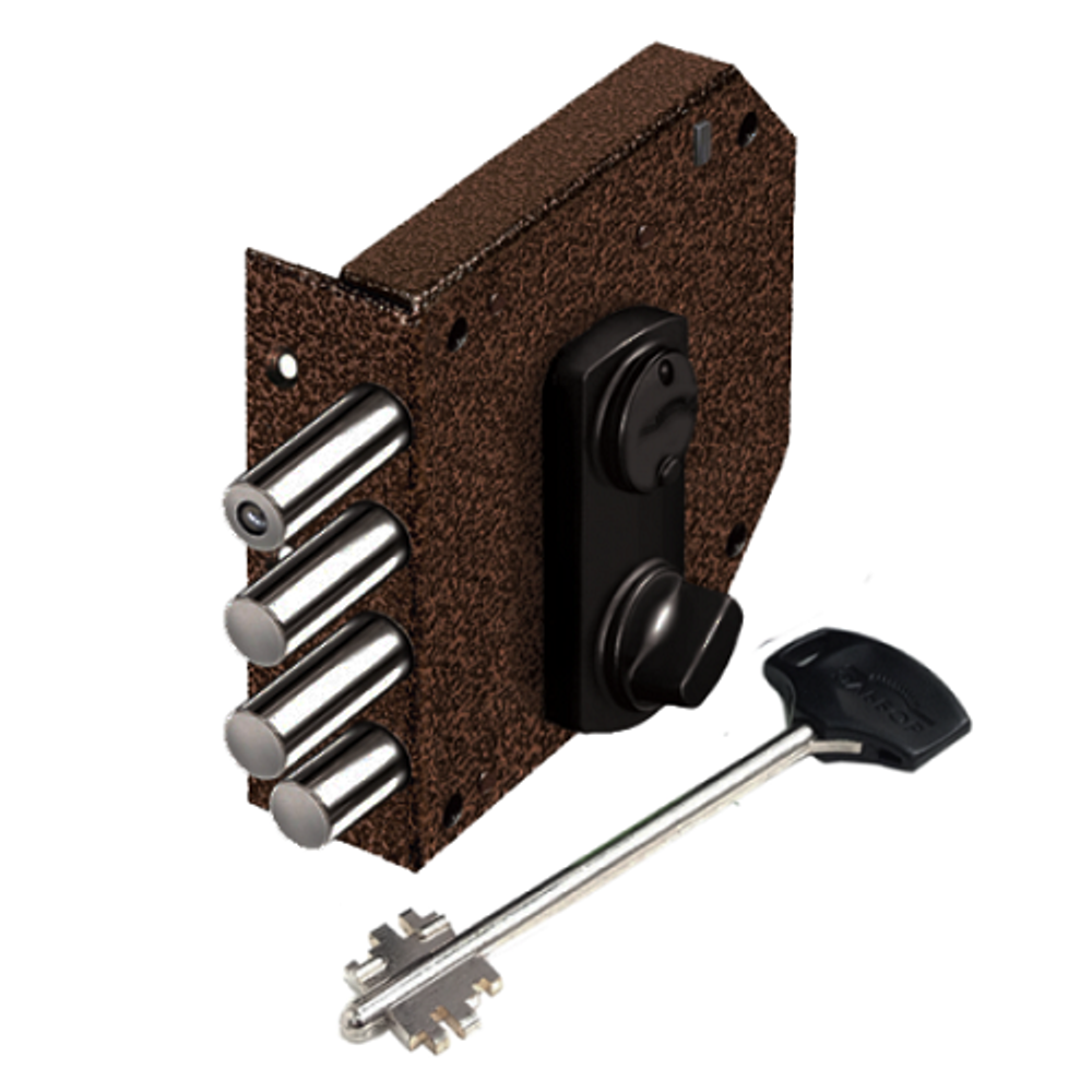 Замок накладной ЭЛЬБОР 1.05.59.5.МА Базальт