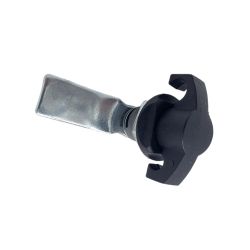 Замок мебельный MS714-3, 90° черный (под навесной замок)