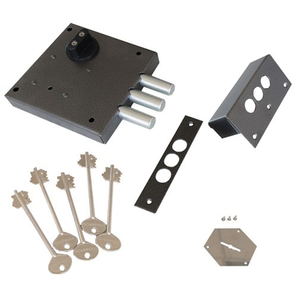 Замок накладной сувальдный KERBEROS 112.11.033 5кл.