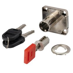 Замок мебельный 138-22 хром мастер система