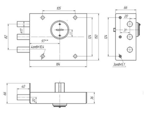 Замок накладной СЕНАТ ЗГС 7.2