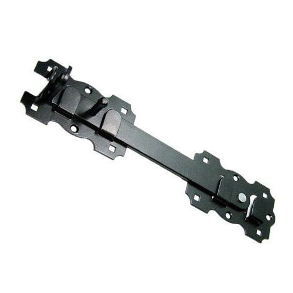 Щеколда большая НОЭЗ ЩБ-250-Лев-S черный матовый