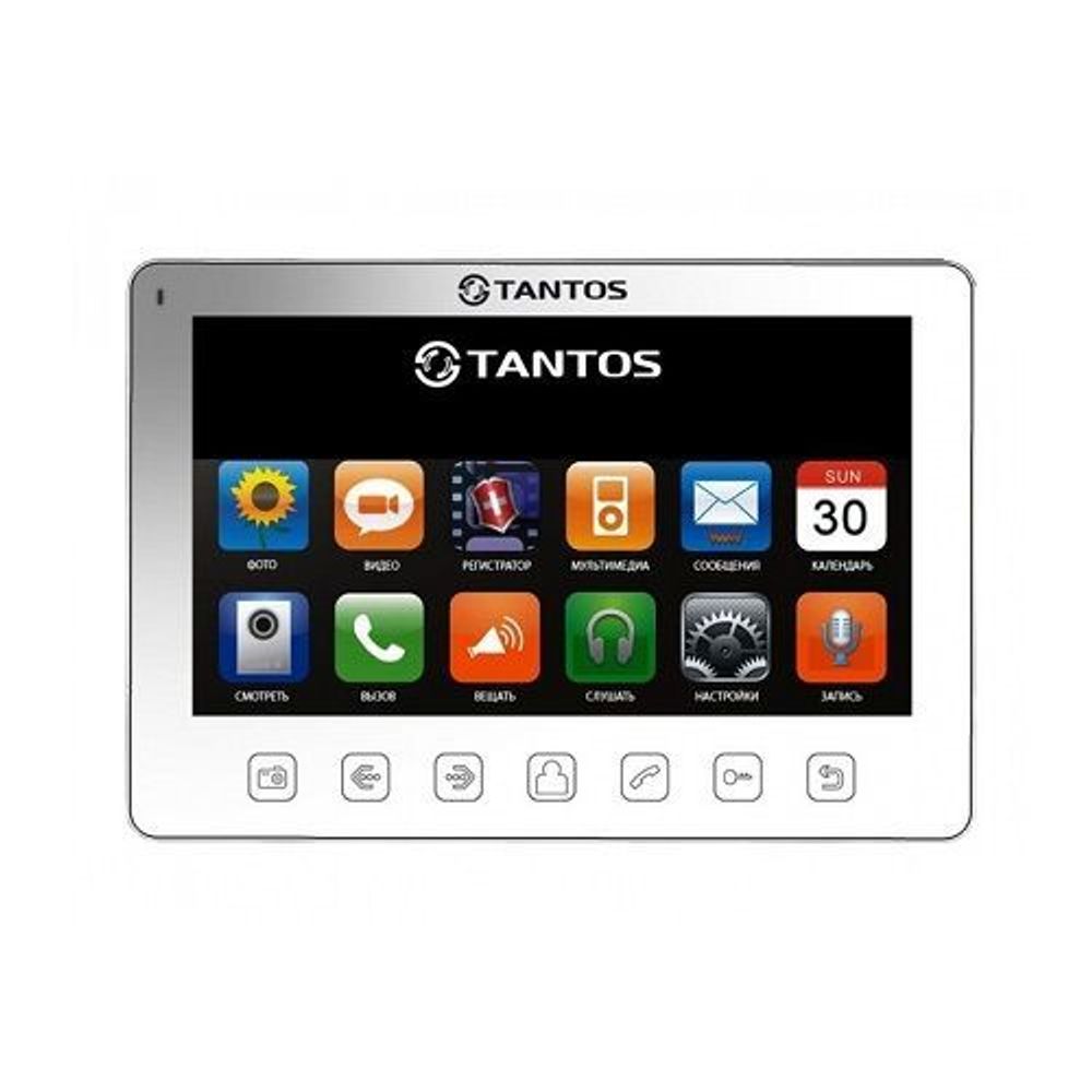 Монитор видеодомофона TANTOS Prime (белый) с 7" дисплеем