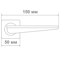 Ручка Медио M5361-88 CP/SILVER хром/серебро