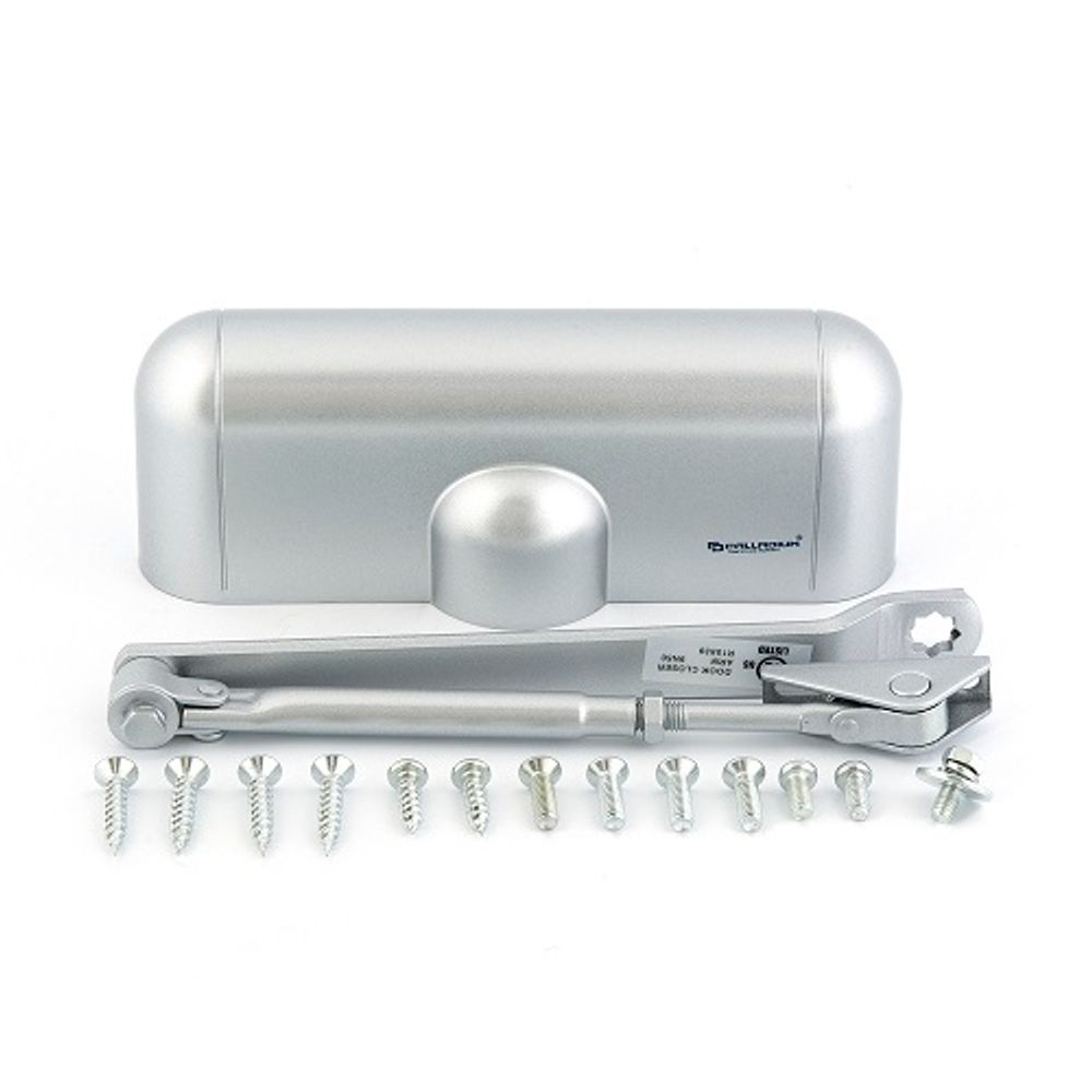 Доводчик дверной PALLADIUM 1025 D (15-25) AL (серебро)