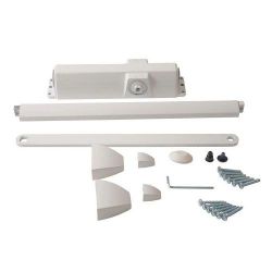 Доводчик дверной DORMA TS-90 impulse EN3-4, со скользящим каналом белый