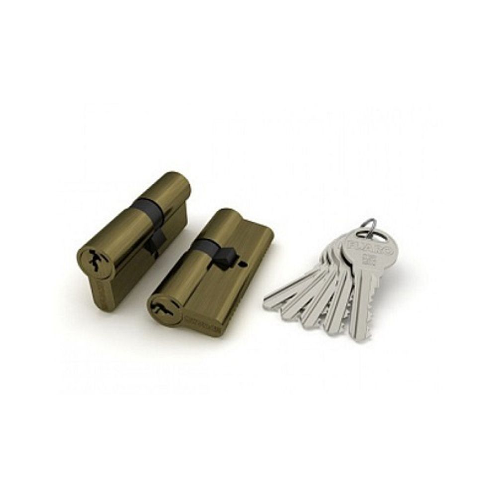 Цилиндровый механизм FUARO 100 ZA 70 (30+10+30) AB бронза 5 кл. /41001/