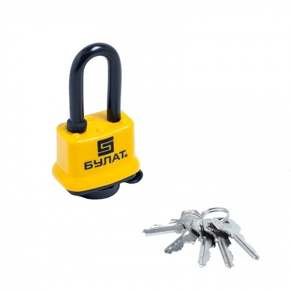 Замок навесной БУЛАТ ВС 0330-01 всепогодный 5кл. d5mm