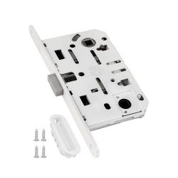 Замок межкомнатный AGB WC MEDIANA POLARIS B06102.50.91.567 (белый) /36551/