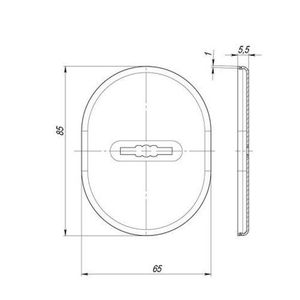 Декоративная накладка FUARO ESC 475 GP золото /27941/ (1 шт)