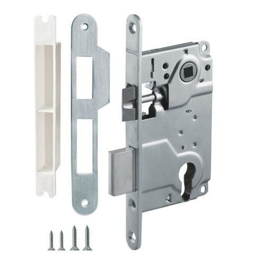 Замок межкомнатный под цилиндр ARMADILLO LH25-50 SN мат.никель /28393/