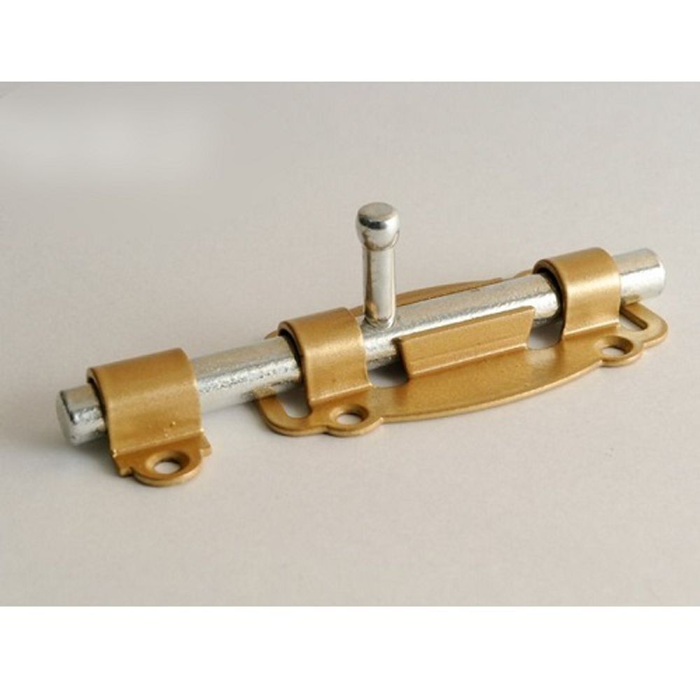 Задвижка дверная НОЭЗ ЗД-100-Кр зол.металлик/цинк