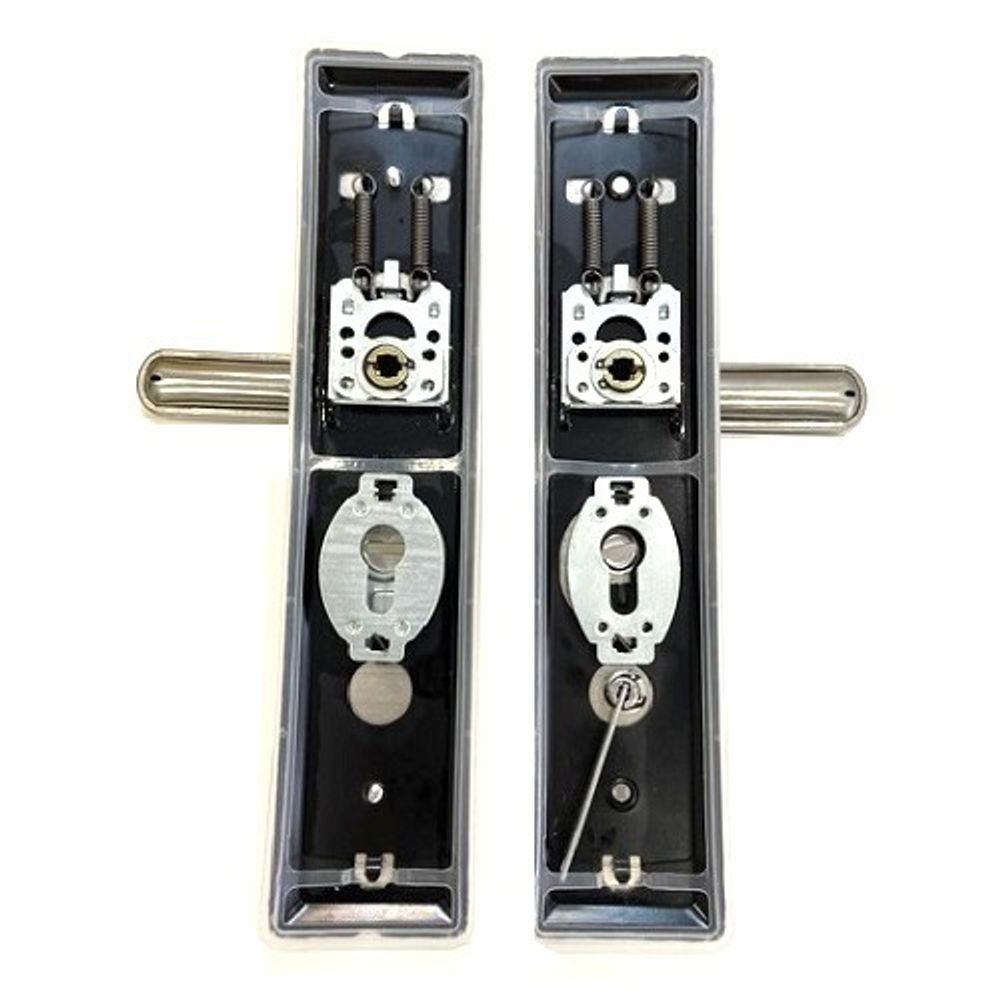 Ручка на китайскую дверь LEKSA 608A-5 хром (универсальная)