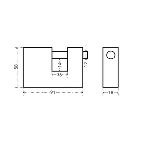Замок навесной АЛЛЮР ВС1Ч-780 d12мм