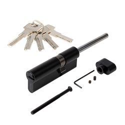 Цилиндровый механизм со штоком AVERS ZM-80 (30S/50)-S/65-C11 BLM черный 5 кл.