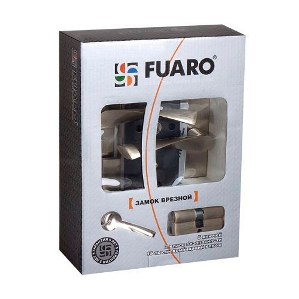 Замок врезной FUARO SET F1611 CP хром /30641/