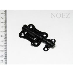 Задвижка накладная НОЭЗ ЗТ-40 черный матовый