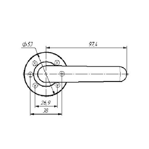 Ручки дверные ЗЕНИТ РФ4.21 (белый)