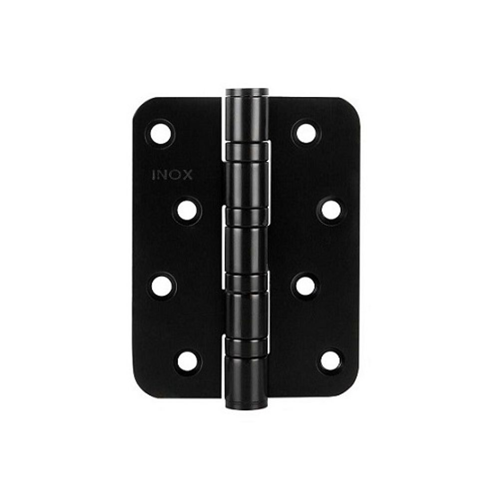 Петля дверная универсальная FUARO 4BB R10 102х76х3 INOX black нержавейка черный /45463/ (1 шт)