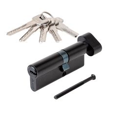 Цилиндровый механизм с вертушкой AVERS ZM-80(35C/45)-C BLM черный 5кл.