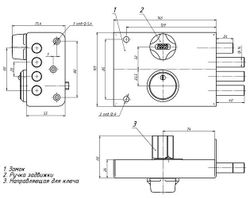 Эскиз замка СЕНАТ ЗНС3-6 "Сибиряк" 5кл