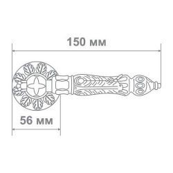 Ручка Медио M5638-23 DIRTY BRASS старая бронза