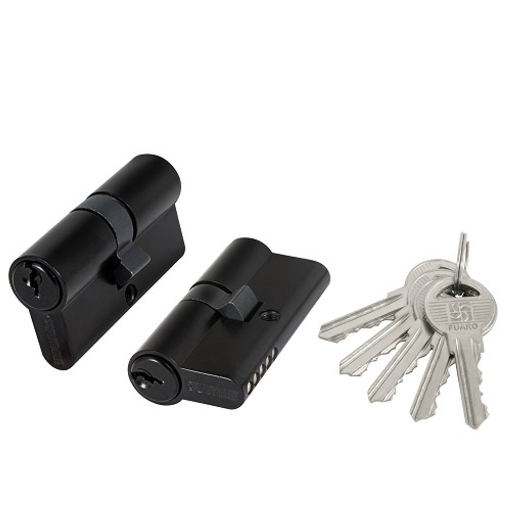 Цилиндровый механизм FUARO 100 ZA 60 (25+10+25) BL черный 5 кл. /45433/