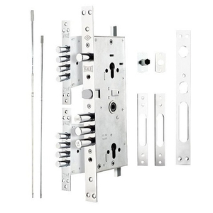 Замок врезной цилиндровый KALE KILIT мультисистемный 256 с тягами