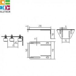 Кронштейн (на 4 поддерживающих ролика) SGN.02.717