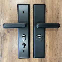 Ручка на китайскую дверь LEKSA 002A-5 графит (универсальная)