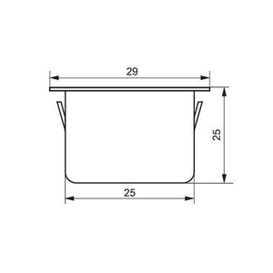 Заглушка металлическая FUARO (диаметр 25 мм) /35109/