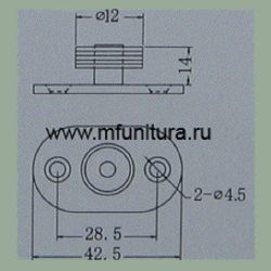 Нижний поводок E02 (J-02) 15мм