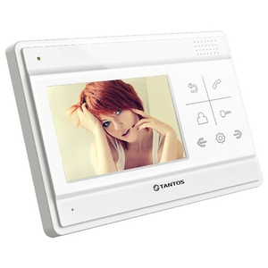 Монитор видеодомофона TANTOS Lilu VZ (белый) TFT LCD с 4,3" дисплеем, адаптированный