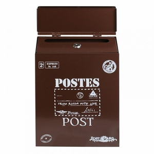 Ящик почтовый АЛЛЮР №3010 шоколадно-коричневый