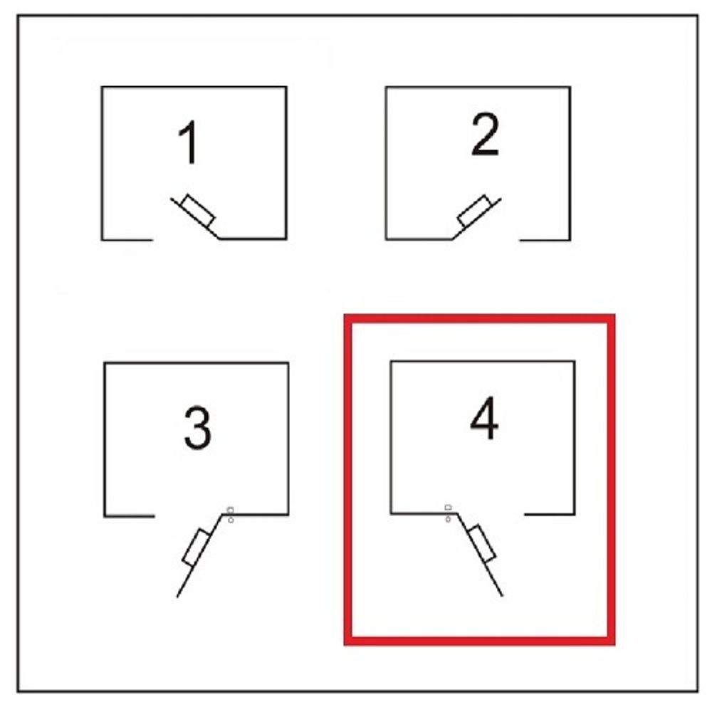 Замок накладной эл/мех. LOGOLINE 730.60.4 (дверь левая, открывается наружу)