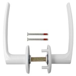 Ручка раздельная FUARO H-0661 WH белый/38111/