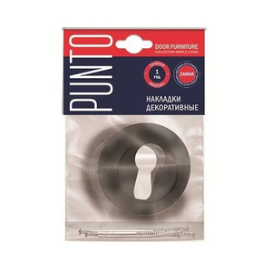 Накладка под цилиндр PUNTO ET ZR OS-9 антич.серебро /41085/
