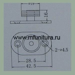 Нижний поводок E01 (J-01) 19мм