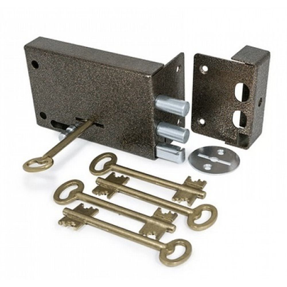 Замок накладной ГЮРАЛ ЗН4-3 левый 5 ключей