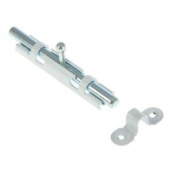 Задвижка накладная КУНГУР ЗТ3 полимер. белый (100) мт (1шт)